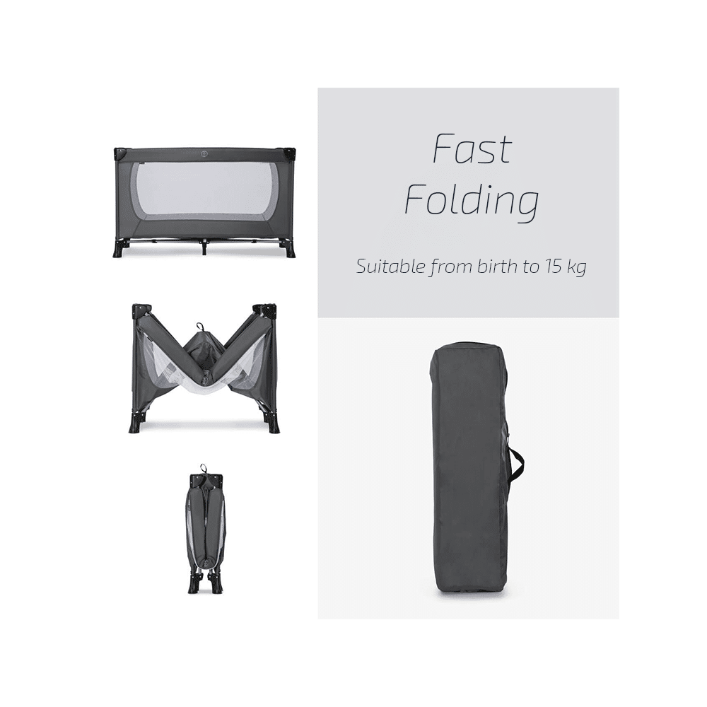 Dream N Play - Travel Cot - Grey - Image 2